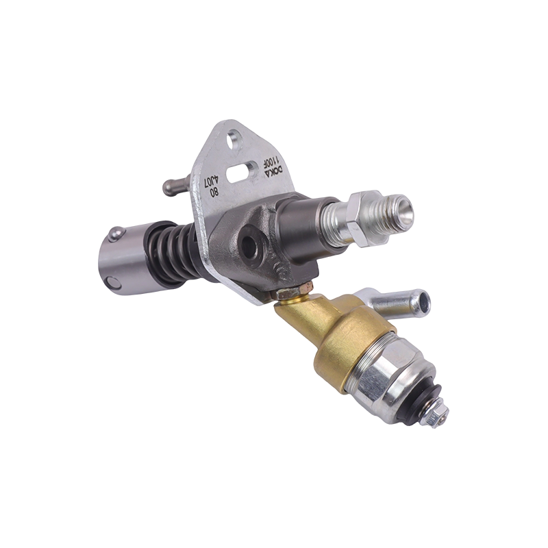 Vstrekovacie čerpadlo paliva Yanmar Series 1100F solenoidovým ventilom, s telom valcového zdvihátka a výstupným konektorom oleja M12x1,5, vhodné pre jednovalcové vzduchom chladené motory 1100FE